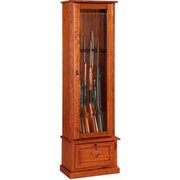 American Furniture Classics Gun Display Cabinet, Keyed Lock, 70 lbs, 8 Long Guns 600